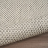 Nourison Courtyard Cou01 Ivory Silver Area Rugs