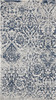 Nourison Damask Das06 Blue Area Rugs