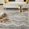 Nourison Elation Etn04 Grey Ivory Area Rugs