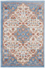 Nourison Elation Etn08 Ivory Blue Area Rugs