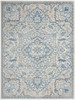 Nourison Elation Etn10 Ivory Blue Area Rugs