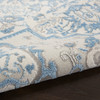 Nourison Elation Etn10 Ivory Blue Area Rugs