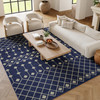 Nourison Grafix Grf37 Navy Area Rugs