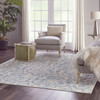 Nourison Jubilant Jub09 Ivory Blue Area Rugs