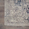 Kathy Ireland Royal Terrace Ki44 Beige Blue Area Rugs