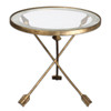 Uttermost Aero Glass Top Accent Table