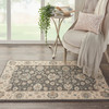 Nourison Living Treasures Li16 Grey/ivory Area Rugs