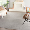 Nourison Nourison Essentials Nre01 Silver Grey Area Rugs