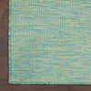 Nourison Positano Pos01 Blue/green Area Rugs