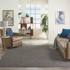 Nourison Positano Pos01 Charcoal Area Rugs