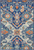 Nourison Passion Psn31 Blue/multicolor Area Rugs