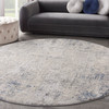 Nourison Rustic Textures Rus07 Ivory Grey Blue Area Rugs