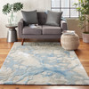 Nourison Symmetry Smm07 Light Blue/ivory Area Rugs