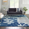 Nourison Tranquil Tra01 Navy/light Blue Area Rugs
