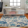 Nourison Tranquil Tra02 Ivory/light Blue Area Rugs