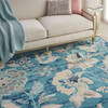 Nourison Tranquil Tra02 Turquoise Area Rugs