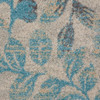 Nourison Tranquil Tra03 Ivory/turquoise Area Rugs