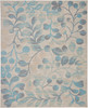 Nourison Tranquil Tra03 Ivory/turquoise Area Rugs