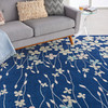 Nourison Tranquil Tra04 Navy Area Rugs
