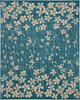 Nourison Tranquil Tra04 Turquoise Area Rugs