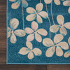 Nourison Tranquil Tra04 Turquoise Area Rugs