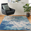 Nourison Tranquil Tra08 Navy/pink Area Rugs
