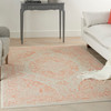 Nourison Tranquil Tra11 Ivory/pink Area Rugs