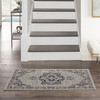 Nourison Tranquil Tra14 Grey/navy Area Rugs