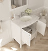 Estella 32 - White Cabinet + White Carrara Marble Countertop