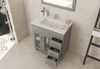 Nova 32 - Grey Cabinet + Ceramic Basin Countertop