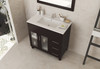 Nova 36 - Brown Cabinet + Ceramic Basin Countertop