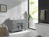 Nova 48 - Grey Cabinet + Ceramic Basin Countertop