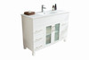 Nova 48 - White Cabinet + Ceramic Basin Countertop