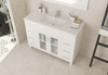 Nova 48 - White Cabinet + Ceramic Basin Countertop