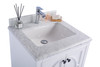 Odyssey - 24 - White Cabinet + White Carrara Marble Countertop