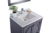 Odyssey - 30 - Maple Grey Cabinet + White Carrara Marble Countertop