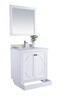 Odyssey - 30 - White Cabinet + Matte White Viva Stone Solid Surface Countertop