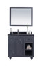 Odyssey - 36 - Maple Grey Cabinet + Black Wood Marble Countertop