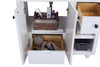 Odyssey - 36 - White Cabinet + Matte White Viva Stone Solid Surface Countertop