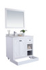 Odyssey - 36 - White Cabinet + Matte White Viva Stone Solid Surface Countertop