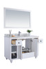 Odyssey - 48 - White Cabinet + Matte White Viva Stone Solid Surface Countertop