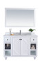 Odyssey - 48 - White Cabinet + White Carrara Marble Countertop