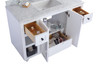 Odyssey - 48 - White Cabinet + White Carrara Marble Countertop