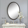 Uttermost Sherise Bronze Oval Mirror