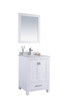 Wilson 24 - White Cabinet + White Carrara Marble Countertop