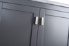 Wilson 30 - Grey Cabinet + Matte White Viva Stone Solid Surface Countertop