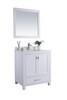 Wilson 30 - White Cabinet + Pure White Phoenix Stone Countertop