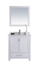 Wilson 30 - White Cabinet + White Quartz Countertop