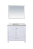 Wilson 36 - White Cabinet + Matte White Viva Stone Solid Surface Countertop