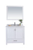 Wilson 36 - White Cabinet + White Carrara Marble Countertop